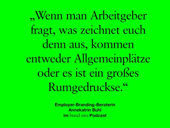 Annekatrin Buhl im brand eins Podcast